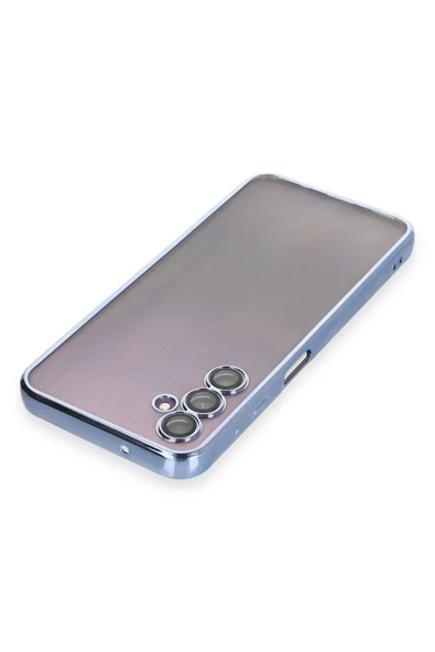 Samsung Galaxy A14 4G Kılıf Lensli Silikon - Açık Mavi-(5796) - Resim 3