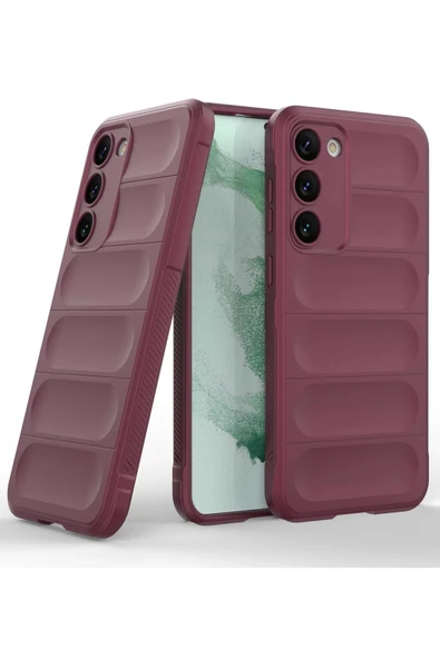Samsung Galaxy S23 Plus Kılıf Optimum Silikon - Bordo-(5796) - Resim 2