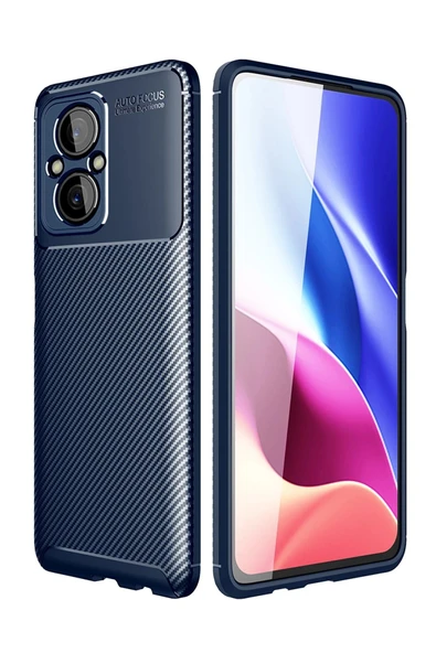 Xiaomi Poco M5 Kılıf Auto Focus Karbon Kapak - Lacivert-(5796) ürün görseli 1