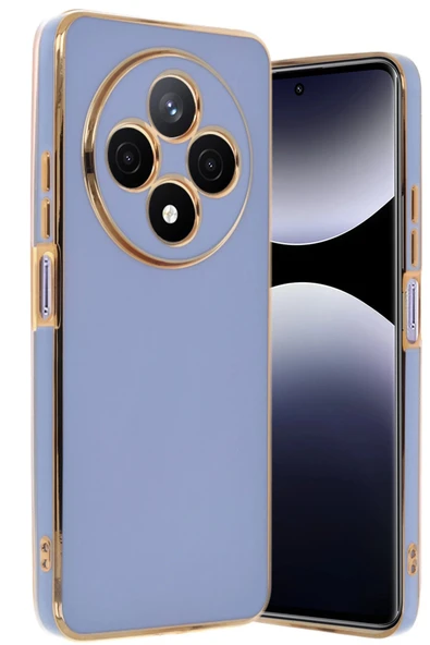 Xiaomi Redmi 14C Kılıf Volet Silikon - Mavi-(5796) - Resim 2