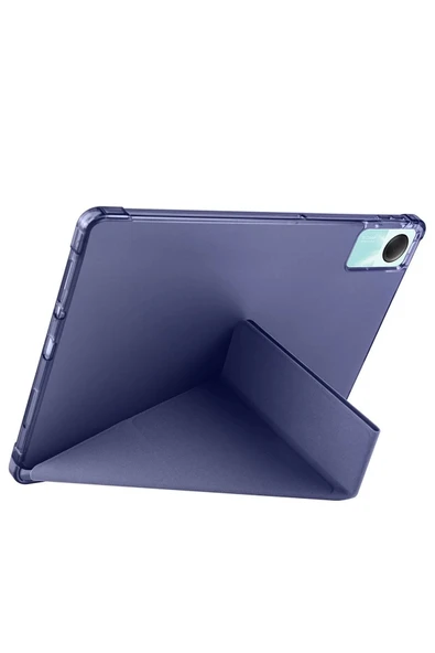 Xiaomi Redmi Pad SE 4G Kılıf Kalemlikli Mars Tablet Kılıfı - Lacivert-(5796) - Resim 3