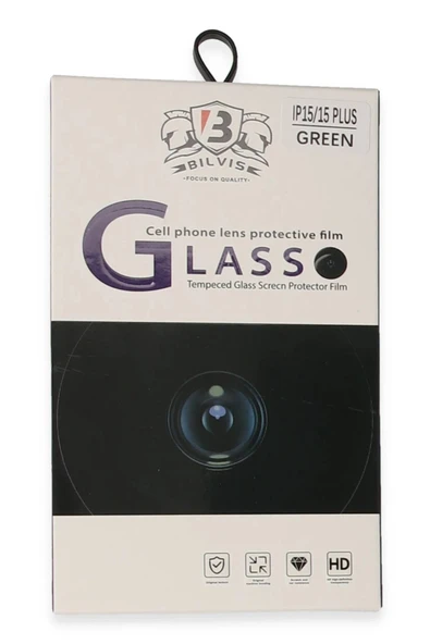 iPhone 15 Bilvis Titan Kamera Lens - Yeşil-(5796) - Resim 3