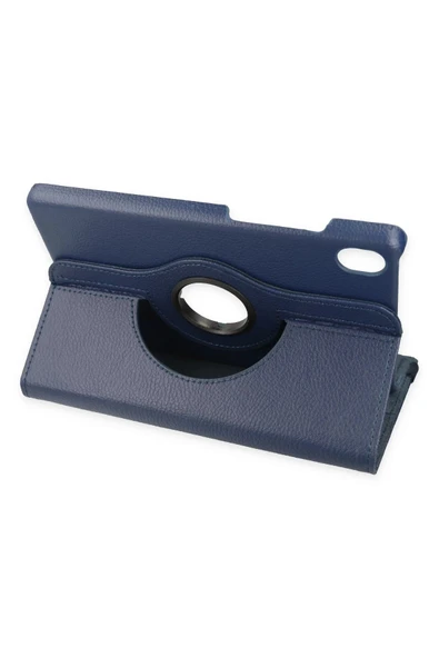 Samsung Galaxy X510 Tab S9 FE 11 Kılıf 360 Tablet Deri Kılıf - Lacivert-(5796) - Resim 3
