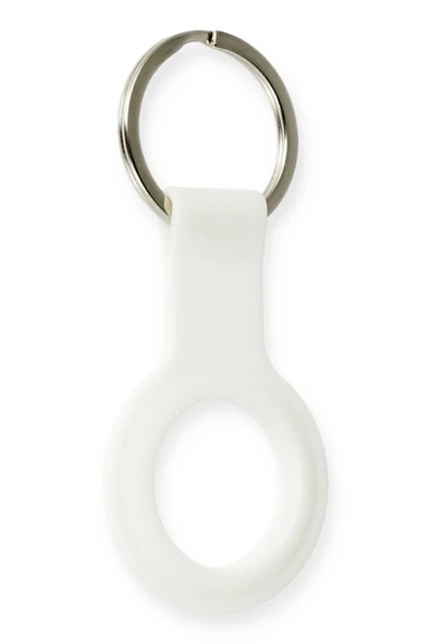 Airtag Silikon Kılıf - Beyaz-(5796) ürün görseli 1