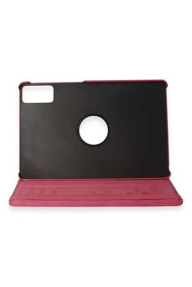 Xiaomi Redmi Pad SE Kılıf 360 Tablet Deri Kılıf - Pembe-(5796) - Resim 2