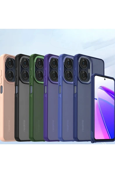 Realme C55 Kılıf Elegant Kapak - Lacivert-(5796) - Resim 4