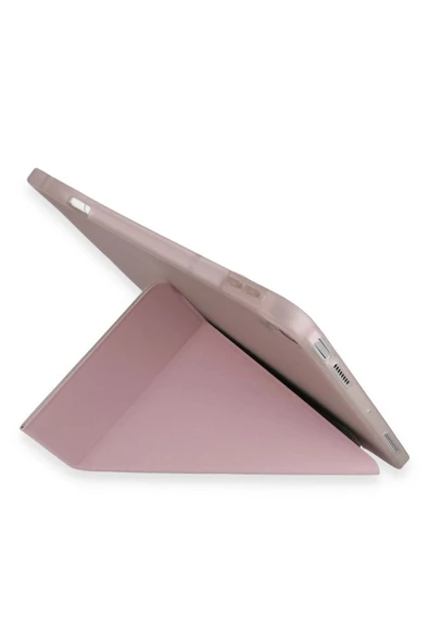 Xiaomi Redmi Pad SE Kılıf Kalemlikli Mars Tablet Kılıfı - Rose Gold-(5796) - Resim 3