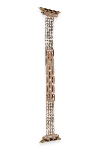 Apple Watch 38mm Live Taşlı Kordon - Rose Gold-(5796) ürün görseli 1