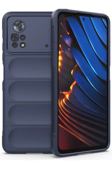 Xiaomi Poco X4 Pro 5G Kılıf Optimum Silikon - Lacivert-(5796) ürün görseli 1