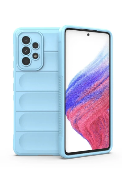 Samsung Galaxy A53 5G Kılıf Optimum Silikon - Sky Blue-(5796) ürün görseli 1