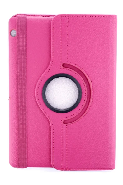 Huawei MediaPad T3 10 / 9.6 Kılıf 360 Tablet Deri Kılıf - Pembe-(5796) ürün görseli 1