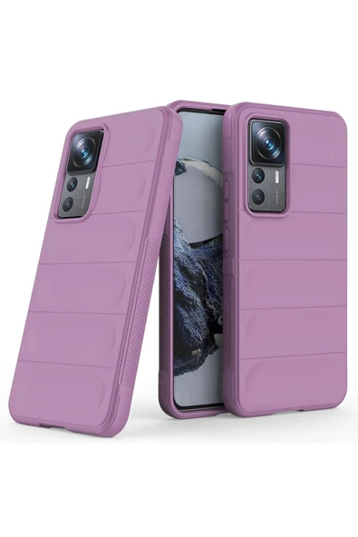 Xiaomi Mi 12T Pro Kılıf Optimum Silikon - Mor-(5796) - Resim 2