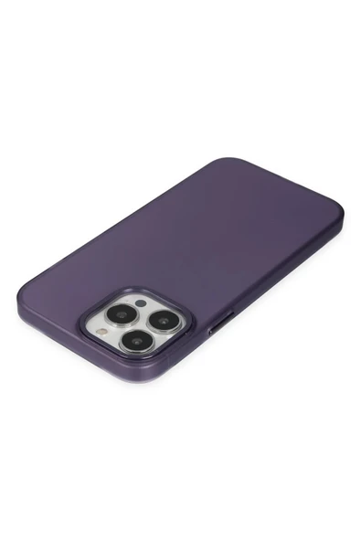 iPhone 13 Pro Kılıf Modos Metal Kapak - Derin Mor-(5796) - Resim 5