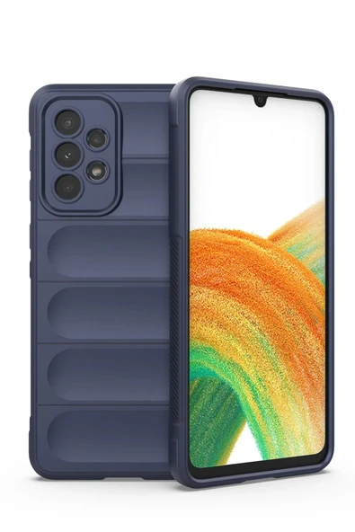 Samsung Galaxy A33 5G Kılıf Optimum Silikon - Lacivert-(5796) ürün görseli 1