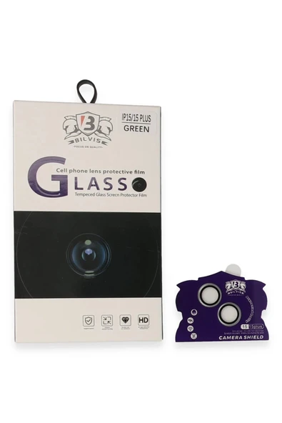 iPhone 15 Bilvis Titan Kamera Lens - Yeşil-(5796) ürün görseli 1