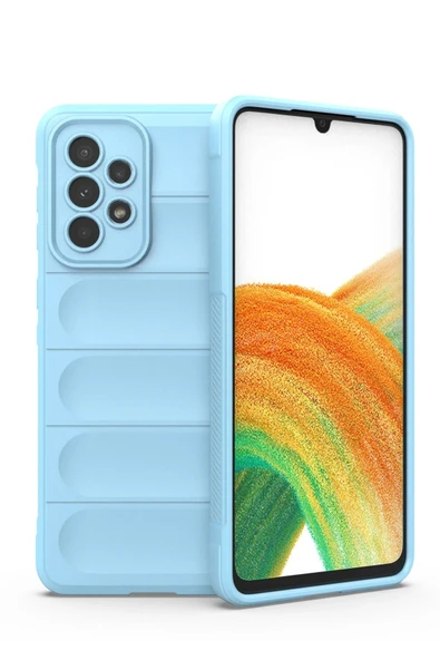 Samsung Galaxy A33 5G Kılıf Optimum Silikon - Sky Blue-(5796) ürün görseli 1