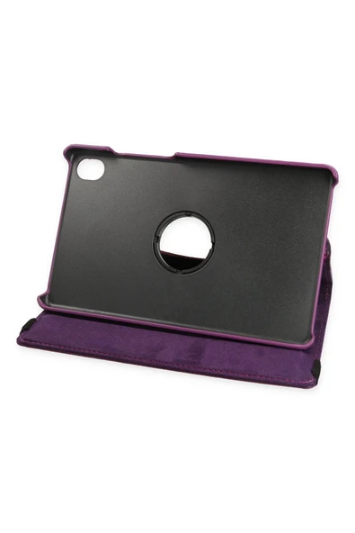 Samsung Galaxy X510 Tab S9 FE 11 Kılıf 360 Tablet Deri Kılıf - Mürdüm-(5796) - Resim 3