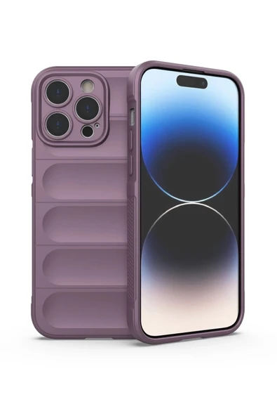 iPhone 14 Pro Kılıf Optimum Silikon - Mor-(5796) ürün görseli 1