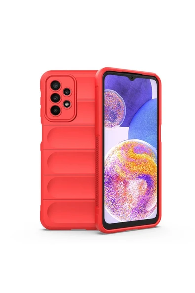 Samsung Galaxy A23 4G Kılıf Optimum Silikon - Kırmızı-(5796) ürün görseli 1