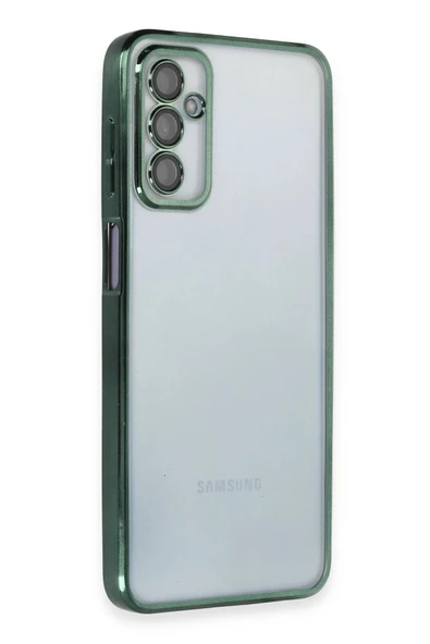 Samsung Galaxy M23 Kılıf Lensli Silikon - Yeşil-(5796) ürün görseli 1