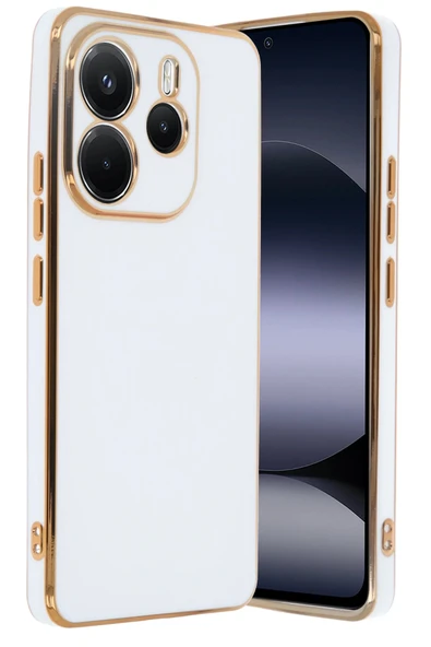 Xiaomi Redmi Note 14 4G Kılıf Volet Silikon - Beyaz-(5796) ürün görseli 1