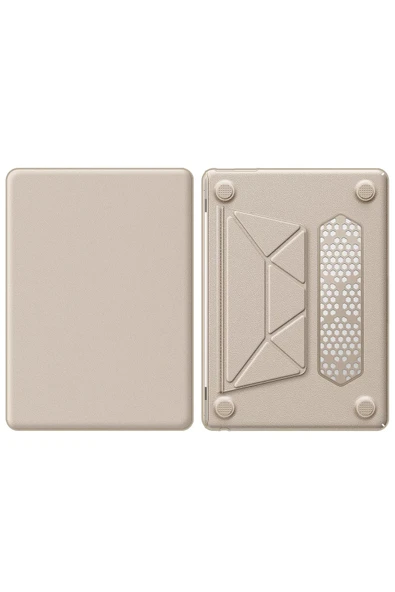 Macbook Air 15 2024 Macbook Deri Kapak - Gold-(5796) - Resim 2