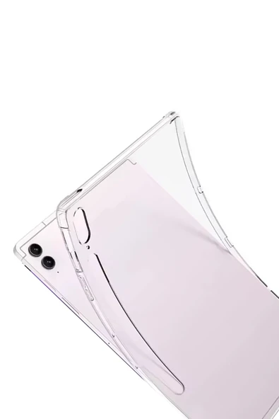 Samsung Galaxy Tab S10 FE Plus 13.1 Kılıf Anti Şeffaf Tablet Silikon - Şeffaf-(5796) - Resim 2