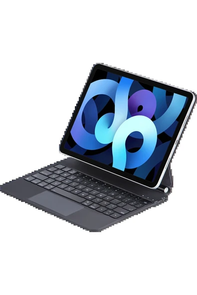 iPad Pro 11 (2024) Kılıf X7P Magic Manyetik Klavyeli Tablet Kılıfı - Siyah-(5796) ürün görseli 1