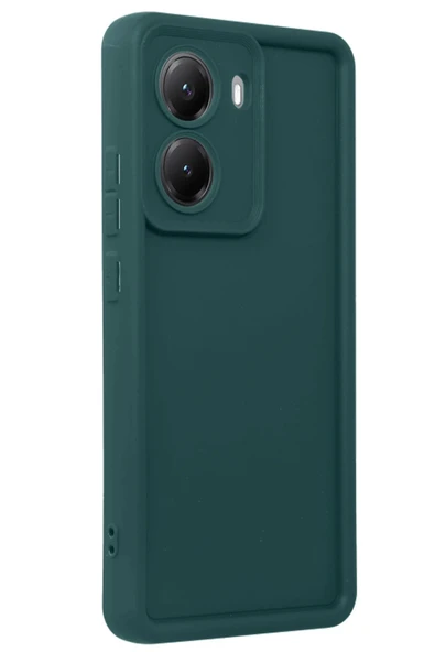 Xiaomi Poco X7 Pro Viera Silikon - Koyu Yeşil-(5796) - Resim 3