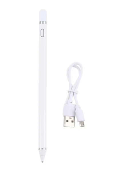 K2262 iPad Uyumlu Dokunmatik Stylus Kalem - Beyaz-(5796) ürün görseli 1