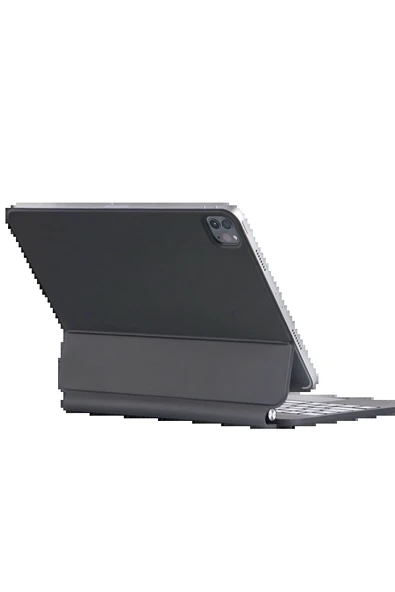 iPad Pro 11 (2024) Kılıf X7P Magic Manyetik Klavyeli Tablet Kılıfı - Siyah-(5796) - Resim 3