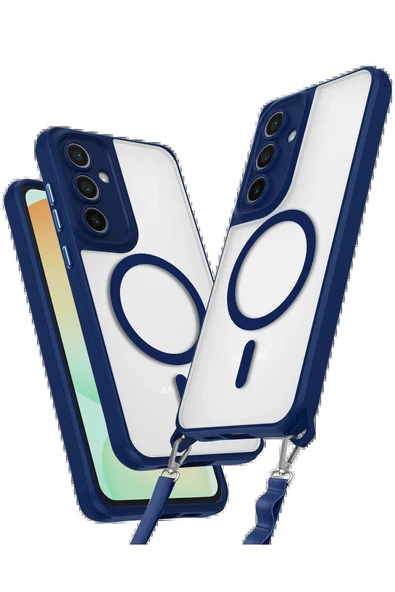 Samsung Galaxy S25 Kılıf Enka Magsafe Silikon Kılıf - Lacivert-(5796) ürün görseli 1
