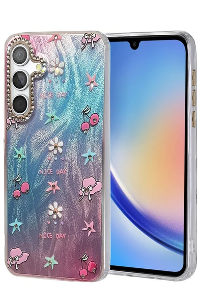 Samsung Galaxy A34 5G Kılıf Blade Aynalı Desenli Kapak - Desen 4-(5796) ürün görseli 1