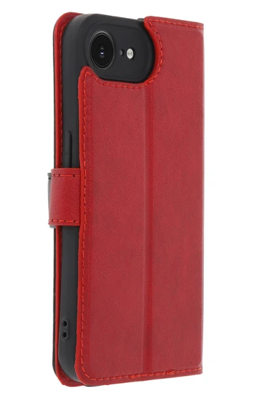 iPhone 16E Kılıf Trend S Plus Kapaklı Kılıf - Kırmızı-(5796) - Resim 3