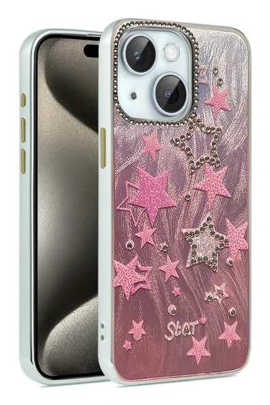 iPhone 14 Kılıf Blade Aynalı Desenli Kapak - Desen 7-(5796) ürün görseli 1