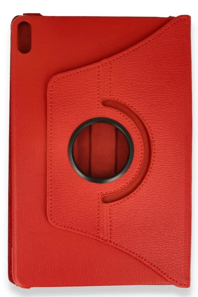 Huawei Honor Pad X8A Kılıf 360 Tablet Deri Kılıf - Kırmızı-(5796) - Resim 2