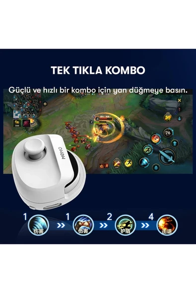 Memo MB01 Oyun Tuşu - Beyaz-(5796) - Resim 4