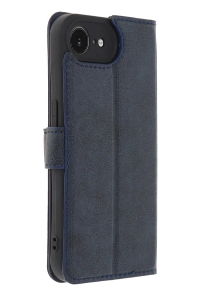 iPhone 16E Kılıf Trend S Plus Kapaklı Kılıf - Lacivert-(5796) - Resim 3