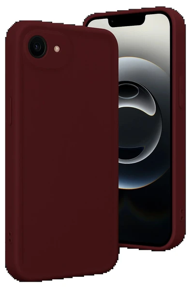 iPhone 16E Kılıf Viera Silikon - Bordo-(5796) ürün görseli 1