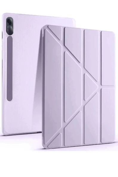 Xiaomi Redmi Pad SE Kılıf Kalemlikli Mars Tablet Kılıfı - Açık Mor-(5796) ürün görseli 1