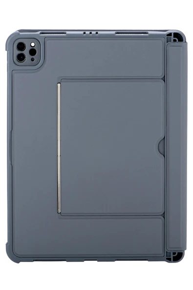 T5510D iPad Pro 13 (2024) Kılıf Palermo Ledli Klavyeli Standlı Tablet Kılıfı - Siyah-(5796) - Resim 3