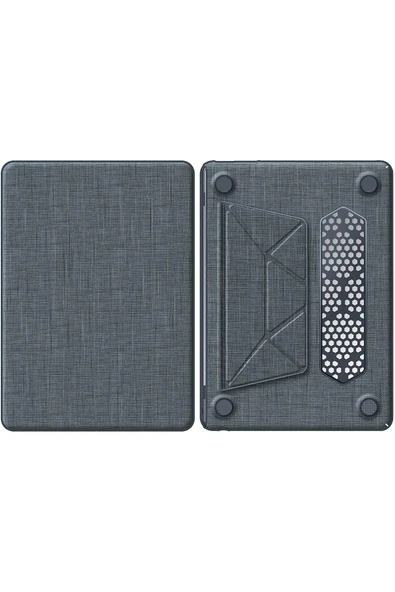 Macbook Pro 13 2020 Macbook Kumaş Kapak - Gri-(5796) - Resim 2