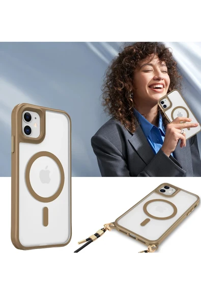 iPhone 12 Kılıf Enka Magsafe Silikon Kılıf - Titan Gri-(5796) - Resim 5