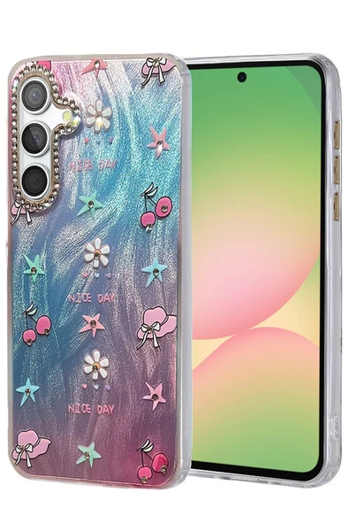 Samsung Galaxy A56 Kılıf Blade Aynalı Desenli Kapak - Desen 4-(5796) ürün görseli 1