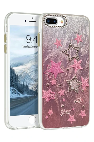 iPhone 7 Plus Kılıf Blade Aynalı Desenli Kapak - Desen 7-(5796) ürün görseli 1