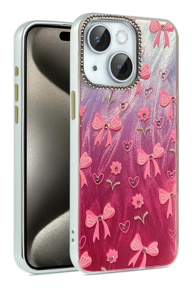 iPhone 15 Kılıf Blade Aynalı Desenli Kapak - Desen 3-(5796) ürün görseli 1