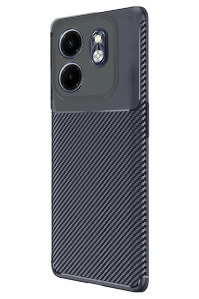 İnfinix Smart 9 Kılıf Auto Focus Karbon Kapak - Lacivert-(5796) ürün görseli 1