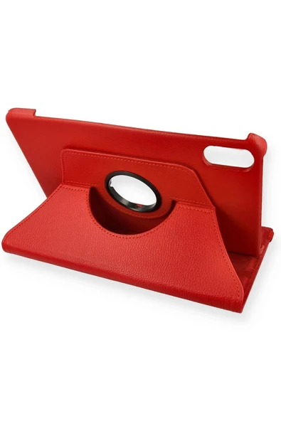 Xiaomi Redmi Pad 2 Kılıf 360 Tablet Deri Kılıf - Kırmızı-(5796) ürün görseli 1