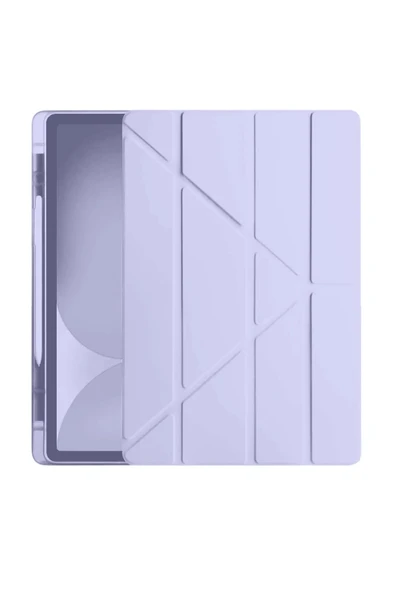 Samsung Galaxy Tab S10 FE Plus 13.1 Kalemlikli Hugo Tablet Kılıfı - Açık Mor-(5796) ürün görseli 1