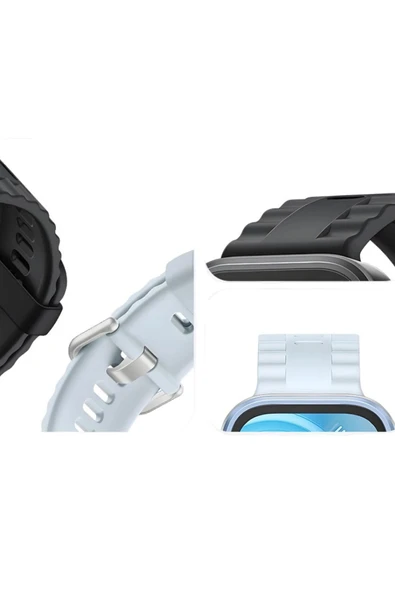 Huawei Fit 4 Nova Silikon Kordon - Açık Mavi-(5796) - Resim 3